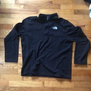 The North Face men’s large quarter zip fleece. Black.